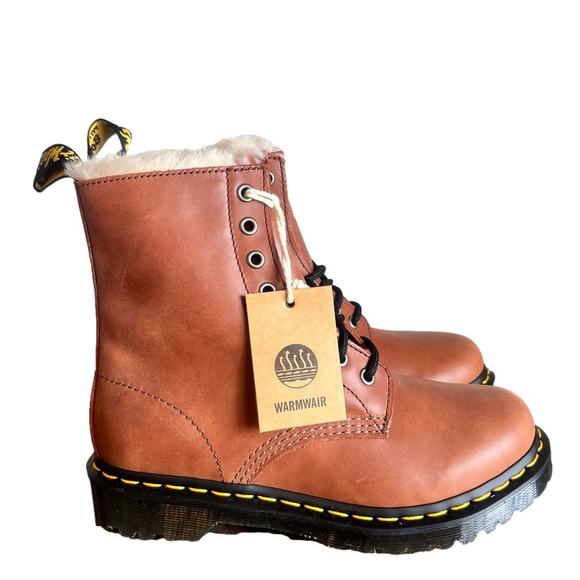 Martens 1460 Serena Faux Fur Lined Lace Up Women's Boot Size